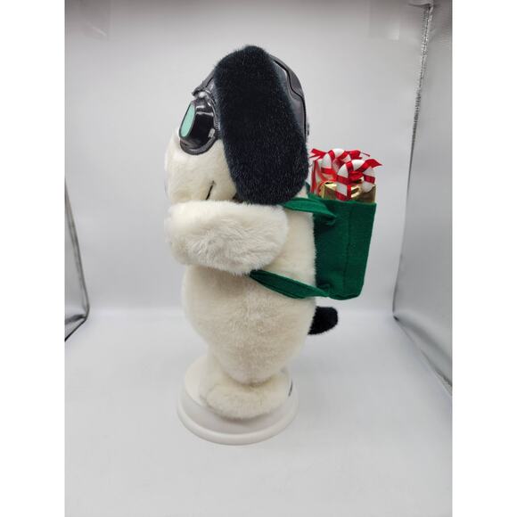 Vintage Santa's Best Peanuts Snoopy as Flying Ace & Woodstock 17" Tested Works - Picture 6 of 8